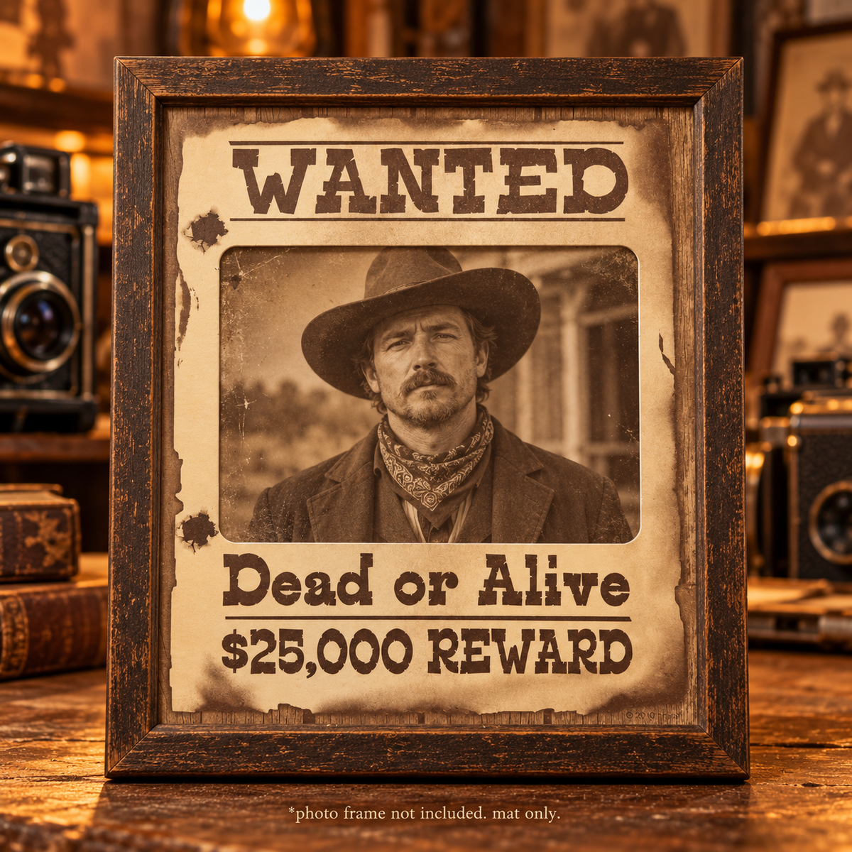 Dead or Alive Wanted Poster Mat