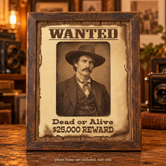 Dead or Alive Wanted Poster Mat