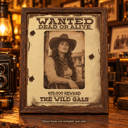 The Wild Gals Wanted Poster Mat
